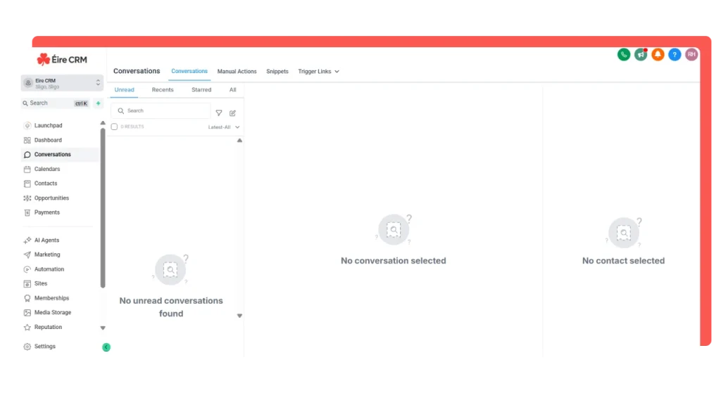 Conversation Management - EireCRM