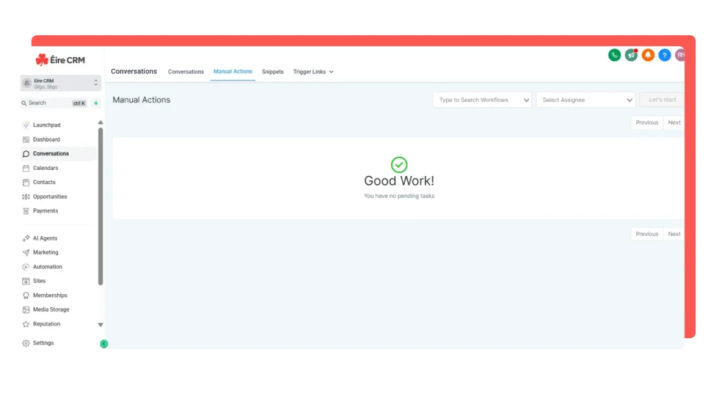 EireCRM - Conversation Management