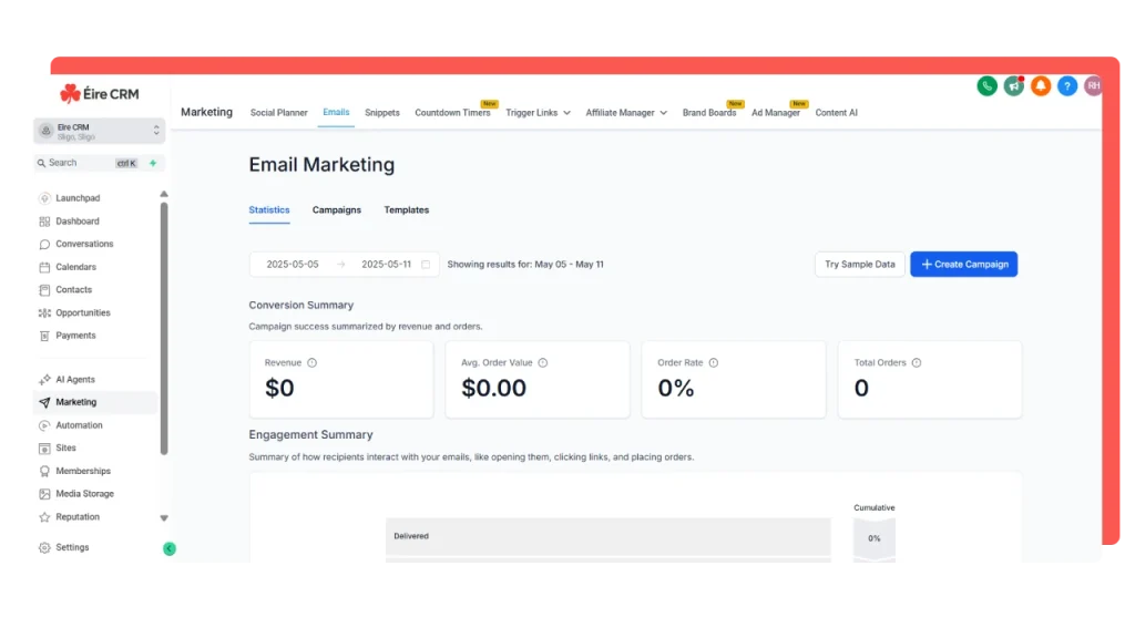 Email Marketing - EireCRM