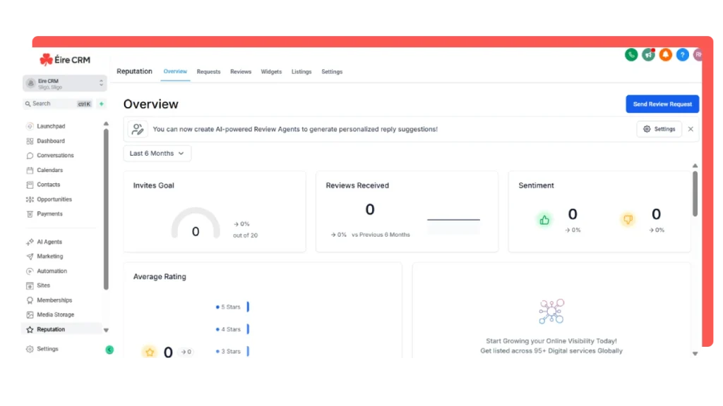 Review Automation - EireCRM